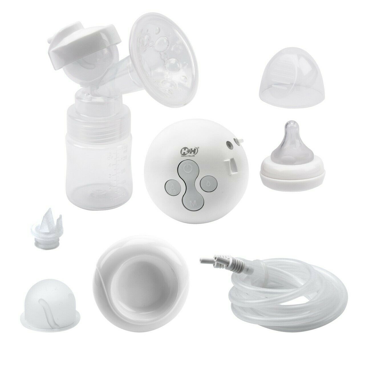 H+h Elektrische Milchpumpe Brustpumpe Babymilch Abpumpen Milchflasch Stillpumpe